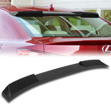 W-Power ABS VIP-Style Rear Widow Roof Visor Wing Spoiler For 2006-2013 Lexus IS250 IS350 IS-F Sedan -Unpainted Matte Black