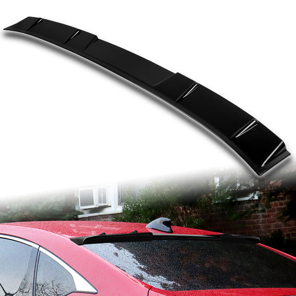 W-Power ABS VIP-Style Rear Widow Roof Visor Wing Spoiler For 2018-2022 Honda Accord Sedan -Pearl Black