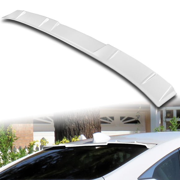 W-Power ABS VIP-Style Rear Widow Roof Visor Wing Spoiler For 2018-2022 Honda Accord Sedan -Pearl White