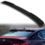 W-Power ABS VIP-Style Rear Widow Roof Visor Wing Spoiler For 2019-2024 Nissan Altima -Pearl Black