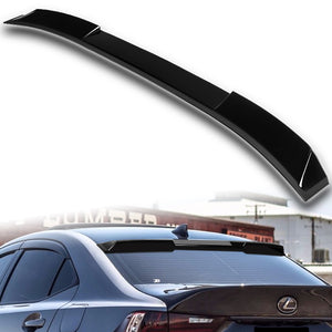 W-Power ABS VIP-Style Rear Widow Roof Visor Wing Spoiler For 2014-2020 Lexus IS300 IS350 -Pearl Black