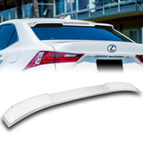 W-Power ABS VIP-Style Rear Widow Roof Visor Wing Spoiler For 2014-2020 Lexus IS300 IS350 -Pearl White