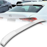 W-Power ABS VIP-Style Rear Widow Roof Visor Wing Spoiler For 2014-2020 Lexus IS300 IS350 -Pearl White