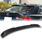 W-Power ABS VIP-Style Rear Widow Roof Visor Wing Spoiler For 2014-2020 Lexus IS300 IS350 -Unpainted Matte Black