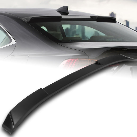 W-Power ABS VIP-Style Rear Widow Roof Visor Wing Spoiler For 2014-2020 Lexus IS300 IS350 -Unpainted Matte Black