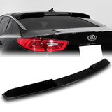 W-Power ABS VIP-Style Rear Widow Roof Visor Wing Spoiler For 2011 - 2015 Kia Optima -Pearl Black