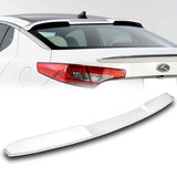 W-Power ABS VIP-Style Rear Widow Roof Visor Wing Spoiler For 2011 - 2015 Kia Optima -Pearl White