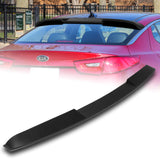 W-Power ABS VIP-Style Rear Widow Roof Visor Wing Spoiler For 2011 - 2015 Kia Optima -Unpainted Matte Black