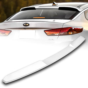 W-Power ABS VIP-Style Rear Widow Roof Visor Wing Spoiler For 2016 - 2020 Kia Optima -Pearl White