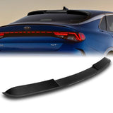 W-Power ABS VIP-Style Rear Widow Roof Visor Wing Spoiler For 2021 - 2024 Kia K5 -Carbon Fiber Look