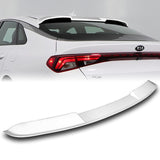 W-Power ABS VIP-Style Rear Widow Roof Visor Wing Spoiler For 2021 - 2024 Kia K5 -Pearl White