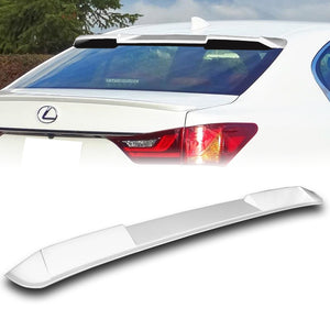 W-Power ABS VIP-Style Rear Widow Roof Visor Wing Spoiler For 2013 - 2020 Lexus GS350 GS450 GS-F Sedan -Pearl White