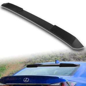 W-Power ABS VIP-Style Rear Widow Roof Visor Wing Spoiler For 2013 - 2020 Lexus GS350 GS450 GS F Sedan -Unpainted Matte Black