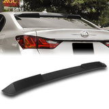 W-Power ABS VIP-Style Rear Widow Roof Visor Wing Spoiler For 2013 - 2020 Lexus GS350 GS450 GS F Sedan -Unpainted Matte Black