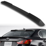 W-Power ABS VIP-Style Rear Widow Roof Visor Wing Spoiler For 2013 - 2020 Lexus GS350 GS450 GS F Sedan -Unpainted Matte Black