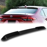 W-Power ABS VIP-Style Rear Widow Roof Visor Wing Spoiler For 2020 - 2023 Toyota Corolla Sedan -Pearl Black