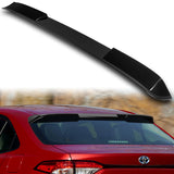 W-Power ABS VIP-Style Rear Widow Roof Visor Wing Spoiler For 2020 - 2023 Toyota Corolla Sedan -Pearl Black