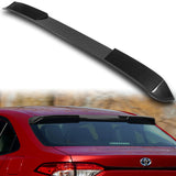 W-Power ABS VIP-Style Rear Widow Roof Visor Wing Spoiler For 2020 - 2023 Toyota Corolla Sedan -Carbon Fiber Look