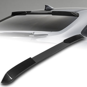 W-Power ABS VIP-Style Rear Widow Roof Visor Wing Spoiler For 2020 - 2023 Toyota Corolla Sedan -Carbon Fiber Look