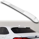 W-Power ABS VIP-Style Rear Widow Roof Visor Wing Spoiler For 2020 - 2023 Toyota Corolla Sedan -Pearl White