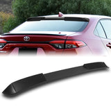 W-Power ABS VIP-Style Rear Widow Roof Visor Wing Spoiler For 2020 - 2023 Toyota Corolla Sedan -Unpainted Matte Black