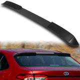 W-Power ABS VIP-Style Rear Widow Roof Visor Wing Spoiler For 2020 - 2023 Toyota Corolla Sedan -Unpainted Matte Black