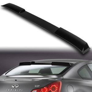 W-Power ABS VIP-Style Rear Widow Roof Visor Wing Spoiler For 2008 - 2013 Infiniti G37 Coupe -Pearl Black