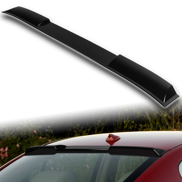 W-Power ABS VIP-Style Rear Widow Roof Visor Wing Spoiler For 2007 - 2015 Infiniti G25 / G35 / G37 / Q40 Sedan -Pearl Black