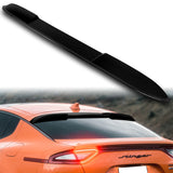 W-Power ABS VIP-Style Rear Widow Roof Visor Wing Spoiler For 2018 - 2023 Kia Stinger -Pearl Black