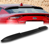 W-Power ABS VIP-Style Rear Widow Roof Visor Wing Spoiler For 2018 - 2023 Kia Stinger -Carbon Fiber Look