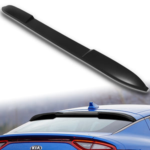 W-Power ABS VIP-Style Rear Widow Roof Visor Wing Spoiler For 2018 - 2023 Kia Stinger -Unpainted Matte Black