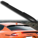 W-Power ABS VIP-Style Rear Widow Roof Visor Wing Spoiler For 2018 - 2023 Kia Stinger -Unpainted Matte Black