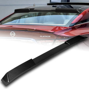 W-Power ABS VIP-Style Rear Widow Roof Visor Wing Spoiler For 2016 - 2023 Nissan Maxima -Carbon Fiber Look