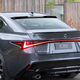 W-Power ABS VIP-Style Rear Widow Roof Visor Wing Spoiler For 2021 - 2025 Lexus IS300 IS350 IS500 -Pearl Black