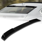 W-Power ABS VIP-Style Rear Widow Roof Visor Wing Spoiler For 2021 - 2025 Lexus IS300 IS350 IS500 -Pearl Black