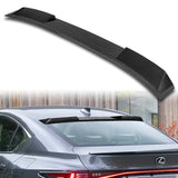 W-Power ABS VIP-Style Rear Widow Roof Visor Wing Spoiler For 2021 - 2025 Lexus IS300 IS350 IS500 -Carbon Fiber Look