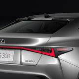 W-Power ABS VIP-Style Rear Widow Roof Visor Wing Spoiler For 2021 - 2025 Lexus IS300 IS350 IS500 -Carbon Fiber Look