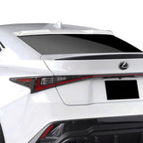 W-Power ABS VIP-Style Rear Widow Roof Visor Wing Spoiler For 2021 - 2025 Lexus IS300 IS350 IS500 -Pearl White