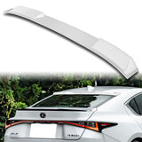 W-Power ABS VIP-Style Rear Widow Roof Visor Wing Spoiler For 2021 - 2025 Lexus IS300 IS350 IS500 -Pearl White