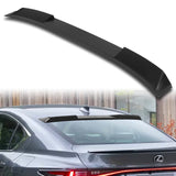 W-Power ABS VIP-Style Rear Widow Roof Visor Wing Spoiler For 2021 - 2025 Lexus IS300 IS350 IS500 -Unpainted Matte Black