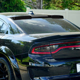 W-Power ABS VIP-Style Rear Widow Roof Visor Wing Spoiler For 2011 - 2023 Dodge Charger -Pearl Black