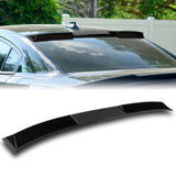 W-Power ABS VIP-Style Rear Widow Roof Visor Wing Spoiler For 2011 - 2023 Dodge Charger -Pearl Black