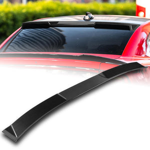 W-Power ABS VIP-Style Rear Widow Roof Visor Wing Spoiler For 2011 - 2023 Dodge Charger -Carbon Fiber Look