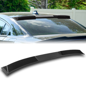 W-Power ABS VIP-Style Rear Widow Roof Visor Wing Spoiler For 2011 - 2023 Dodge Charger -Unpainted Matte Black