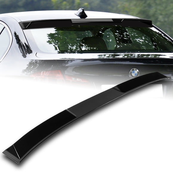 W-Power ABS VIP-Style Rear Widow Roof Visor Wing Spoiler For 2011 - 2016 BMW 5-Series M5 F10 Sedan -Pearl Black