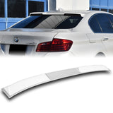 W-Power ABS VIP-Style Rear Widow Roof Visor Wing Spoiler For 2011 - 2016 BMW 5-Series M5 F10 Sedan -Pearl White