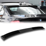 W-Power ABS VIP-Style Rear Widow Roof Visor Wing Spoiler For 2012 - 2018 BMW 3-Series F30 F80 M3 Sedan -Pearl Black