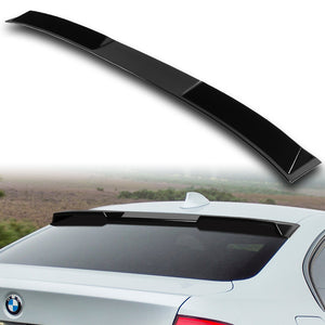 W-Power ABS VIP-Style Rear Widow Roof Visor Wing Spoiler For 2012 - 2018 BMW 3-Series F30 F80 M3 Sedan -Pearl Black