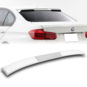 W-Power ABS VIP-Style Rear Widow Roof Visor Wing Spoiler For 2012 - 2018 BMW 3-Series F30 F80 M3 Sedan -Pearl White