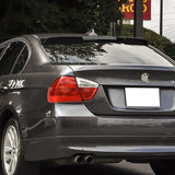 W-Power ABS VIP-Style Rear Widow Roof Visor Wing Spoiler For 2006 - 2011 BMW 3-Series E90 M3 Sedan -Pearl Black